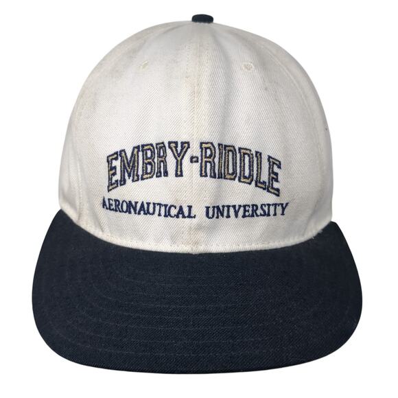 Embry-Riddle Aeronautical University Baseball Cap White 7 5/8 Classic Sportswear - Picture 1 of 9